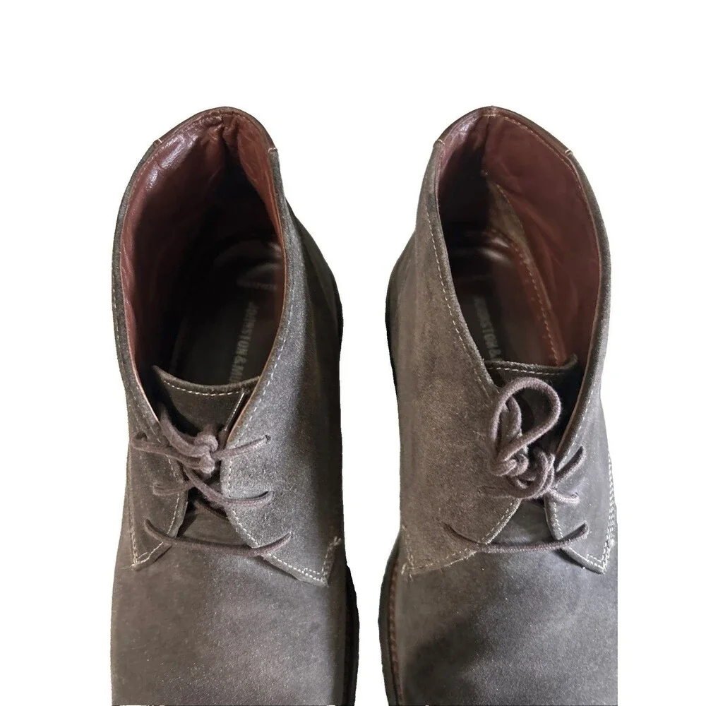 Johnston & Murphy Copeland Mens 13M Brown Suede Chukka Ankle Boots Crepe Sole